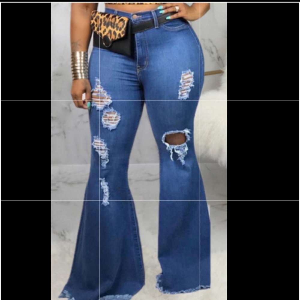 Sexy bell bottom jeans